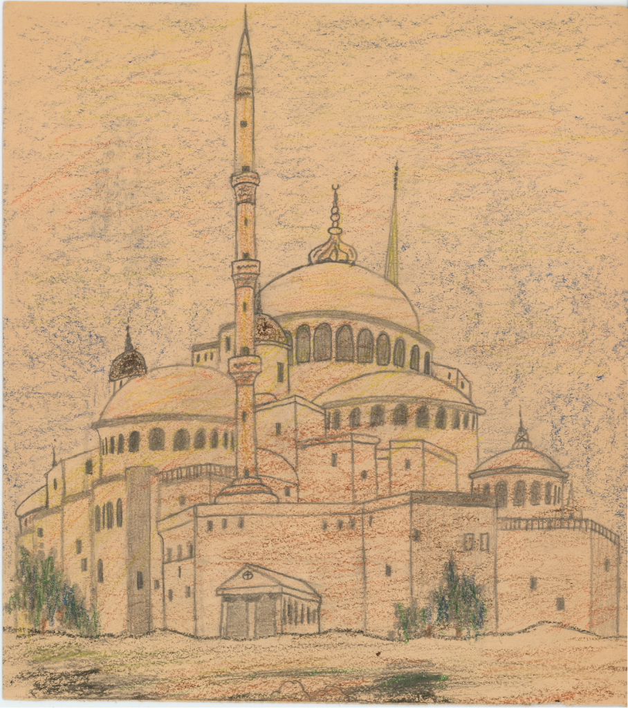 Drawing of mosque