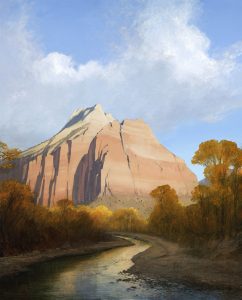Painting of Cathedral Mountain