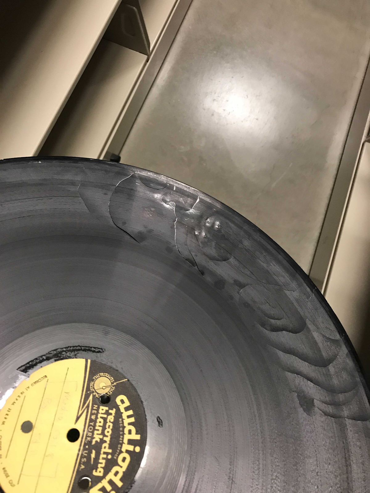 Image of damaged record