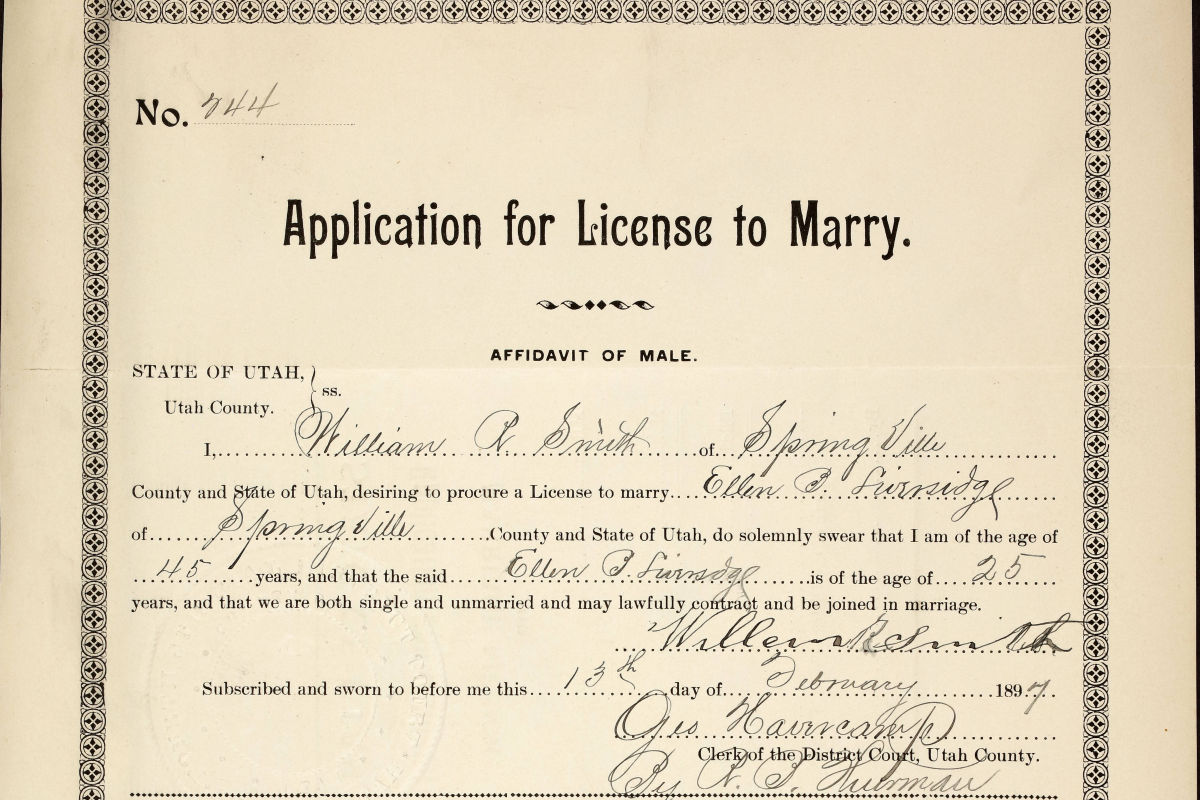 Early Utah County Marriage Records Now Online Utah State Archives and